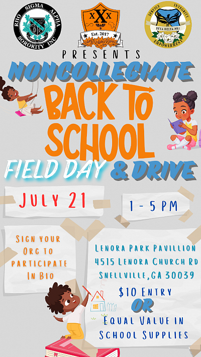 Non-Co Field Day and Back to School Drive